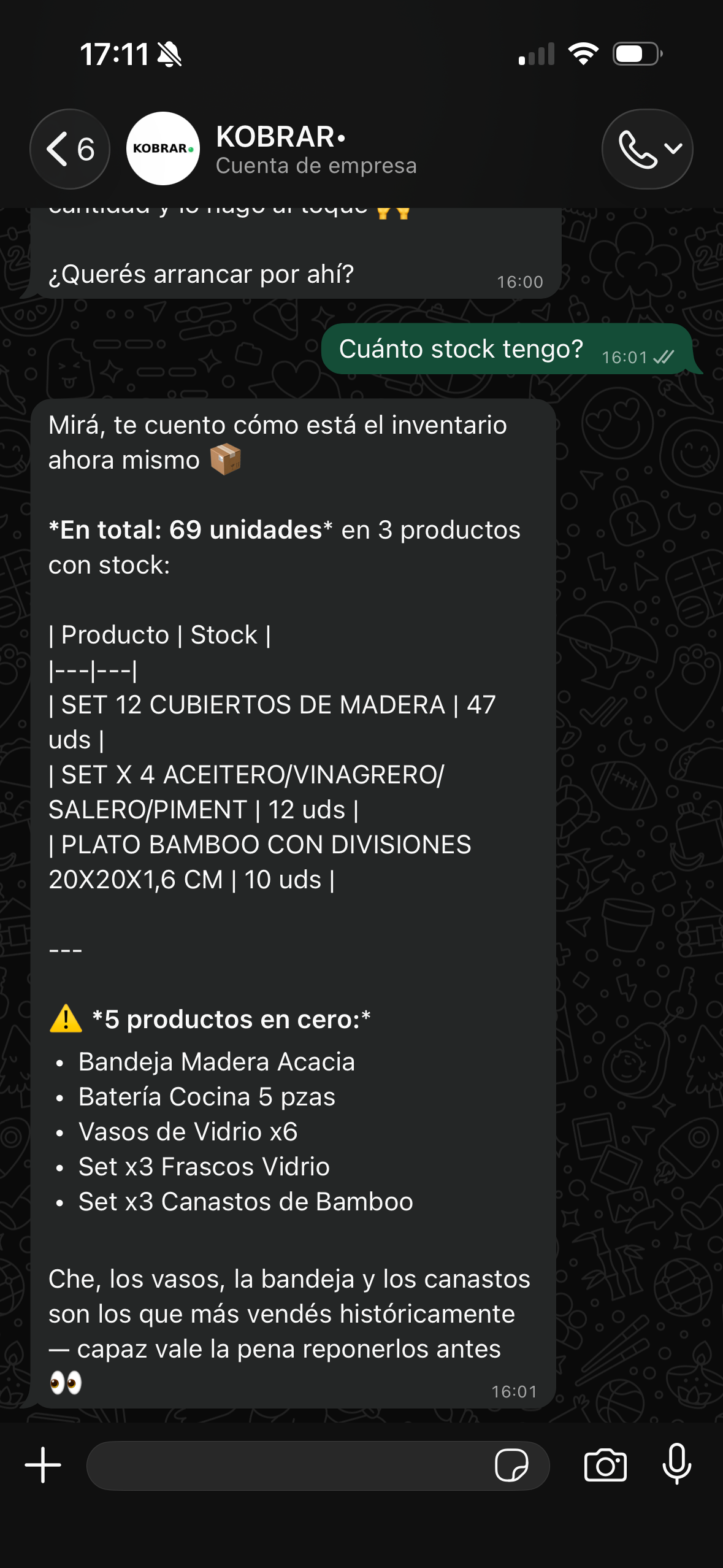 Consejos con datos reales
